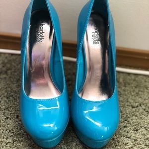 Charlotte Russe Blue Platform high heels